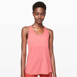 Lululemon Essential Tank Size 12 Heathered Light Coral